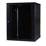 Lanview LVR242065 rack cabinet 27U Wall mounted rack Black