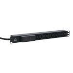 Lanview LVR261877 power distribution unit (PDU) 10 AC outlet(s) 1U Black