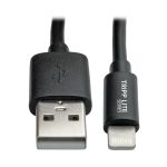 Tripp Lite M100-004COIL-BK USB-A to Lightning Sync/Charge Coiled Cable (M/M) - MFi Certified, Black,