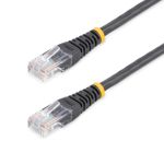 StarTech.com 15m Cat5e Black Molded RJ45 UTP Cat 5e Patch Cable - 15 m Patch Cord