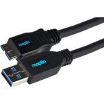 Maplin MAPCUS69 USB cable 3 m USB 3.2 Gen 1 (3.1 Gen 1) USB A Micro-USB B Black