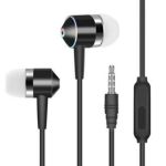 JLC Matte Earphones with Microphone - Black