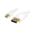 StarTech.com 2m (6 ft) White Mini DisplayPort to DisplayPort 1.2 Adapter Cable M/M - DisplayPort 4k