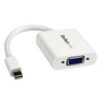 StarTech.com Mini DisplayPort to VGA Video Adapter Converter - White