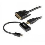 StarTech.com mDP to DVI Connectivity Kit - Active Mini DisplayPort to HDMI Converter with 6 ft. HDMI to DVI Cable