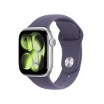Apple Watch Series 11 GPS 42mm Silver Aluminium Case with Purple Fog Sport Band - S/M