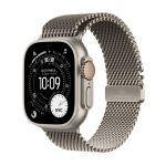 Apple Watch Ultra 3 GPS + Cellular 49mm Natural Titanium Case with Natural Titanium Milanese Loop - Small