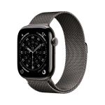 Apple Watch Series 11 GPS + Cellular 46mm Slate Titanium Case with Slate Milanese Loop - S/M