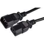 Maplin MK24B power cable Black 2 m C14 coupler C13 coupler