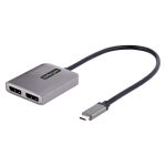 StarTech.com USB-C to Dual Displayport 1.4 Adapter, USB Type-C Multi-Monitor MST Hub, Dual 5K 60Hz D