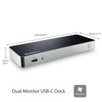 StarTech.com dual monitor usb c docking station 60w power delivery windows laptops usb