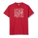 Mikrotik T-shirt Square/Swirl Design - Red (Size XXL)