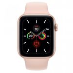 Apple Watch Series 5 GPS + Cellular, 44mm Gold Aluminium Case with Pink Sand Sport Band - S/M & M/L