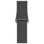 44mm Black Leather Loop - Large