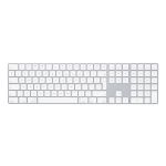 Apple Magic w/ Numeric Keypad keyboard Universal Bluetooth QWERTY English Silver, White