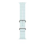 Apple 49mm Ice Blue Ocean Band - Natural Titanium Finish