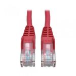 Tripp Lite Cat5e 350MHz Snagless Molded Patch Cable (RJ45 M/M) - Red, 3-ft.