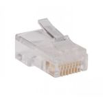 Tripp Lite RJ45 Plugs for Round Solid / Stranded Conductor 4-pair Cat5e Cable, 100-Pack