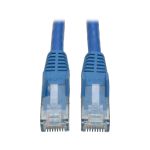 Tripp Lite Cat6 Gigabit Snagless Molded UTP Patch Cable (RJ45 M/M) - Blue, 0.31 m (1-ft.)