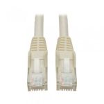 Tripp Lite Cat6 Gigabit Snagless Molded Patch Cable (RJ45 M/M) - White, 1-ft.