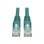 Tripp Lite Cat6 Gigabit 550Mhz Snagless Molded Patch Cable (RJ45 M/M) - Green, 3-ft.