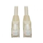 Tripp Lite Cat6 Gigabit Snagless Molded Patch Cable (RJ45 M/M) - White, 2.13 m