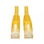 Tripp Lite Cat6 Gigabit Snagless Molded UTP Patch Cable (RJ45 M/M) - Yellow, 15.24 m (50-ft.)