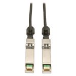 Tripp Lite SFP+ 10Gbase-CU Passive Twinax Copper Cable, SFP-H10GB-CU1M Compatible, Black, 1M