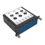 Tripp Lite 8.3/125 Singlemode Fiber 40/100 Gb to 10 Gb Breakout Cassette, (x3) 8-Fiber MTP/MPO (APC) to (x12) LC (UPC) Duplex, N484 Chassis