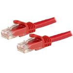 StarTech.com Cat6 Patch Cable with Snagless RJ45 Connectors - 15m, Red