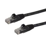 StarTech.com 2m Black Gigabit Snagless RJ45 UTP Cat6 Patch Cable - 2 m Patch Cord