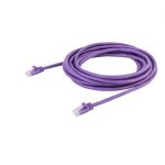 StarTech.com Cat6 Ethernet Patch Cable with Snagless RJ45 Connectors - 5 m, Purple