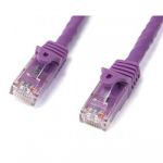 StarTech.com Cat6 patch cable with snagless RJ45 connectors ï¿½ï¿½ 25 ft, purple