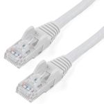 StarTech.com Cat6 patch cable with snagless RJ45 connectors ï¿½ï¿½ 50 ft, white
