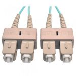 Tripp Lite 10Gb Duplex Multimode 50/125 OM3 LSZH Fiber Patch Cable (SC/SC) - Aqua, 10M