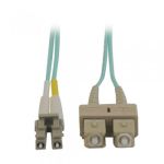 Tripp Lite 10Gb Duplex Multimode 50/125 OM3 LSZH Fiber Patch Cable (LC/SC) - Aqua, 1M