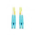 Tripp Lite LC to LC Multimode Duplex Fiber Optics Patch Cable, 1 Meter - 100Gb, 50/125, OM5, LC/LC, Lime Green