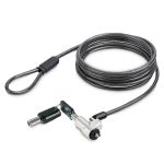 StarTech.com Laptop Cable Lock Compatible With Noble WedgeÂ®; 6Ft (2m), Anti-Theft Keyed Lock, Security Cable for Dell XPS/Latitude/2-in-1 Notebooks, Cut-Resistant, Steel Cable Lock For Laptop