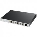 Zyxel NSW100-28P Managed L2 Gigabit Ethernet (10/100/1000) Black,Grey Power over Ethernet (PoE)