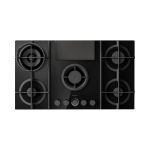 Elica NikolaTesla Flame 88cm Gas Venting Hob - Recirculation Only - Black