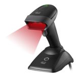Adesso NuScan 2500CR - Wireless Spill Resistant Antimicrobial CCD Barcode Scanner with Charging Crad