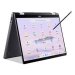 Acer Chromebook Enterprise Spin 714 CPE794-1N Intel Core Ultra 5 115U 35.6 cm (14") Touchscreen WUXGA 8 GB LPDDR5-SDRAM 256 GB SSD Wi-Fi 6E (802.11ax) ChromeOS Grey