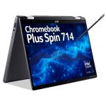 Acer Chromebook Laptop Enterprise Spin 714 Plus Spin 714 CPE794-1N - Intel Core Ultra 5 CPU, 16GB, 512GB SSD, ChromeOS, 14" WUXGA Touchscreen