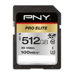PNY PRO Elite memory card 512 GB SDXC Class 10 UHS-I