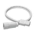 Tripp Lite Standard Computer Power Extension Cord, 10A, 18 AWG (IEC-320-C14 to IEC-320-C13), White, 0.91 m