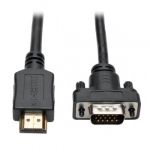 Tripp Lite HDMI to VGA Active Converter Cable, HDMI to Low-Profile HD15 (M/M), 1920 x 1200/1080p  60 Hz, 0.91 m