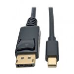 Tripp Lite Mini DisplayPort to DisplayPort 4K  60 Hz Adapter Cable (M/M), 4096 x 2160 (4K x 2K), Black, 0.91 m