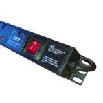 LMS 16 Way Vert 13A 19" PDU + SWITCH + Surge Protection (1U)