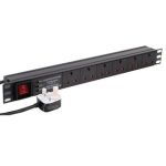 Dynamode PDU-6WS-H-SP-1U-3M power distribution unit (PDU) 6 AC outlet(s) Black