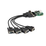 StarTech.com 4-Port PCI Express RS232 Serial Adapter Card - 16950 UART - 256-byte FIFO Cache - ASIX AX99100 - Low Profile Bracket - Replacement for PEX4S952LP (PEX4S953LP)